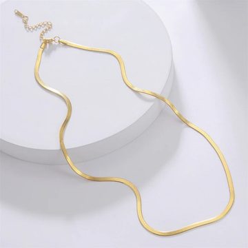 Herringbone Snake Chain Necklace
