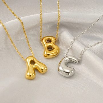 Initial Letter Bubble Necklace